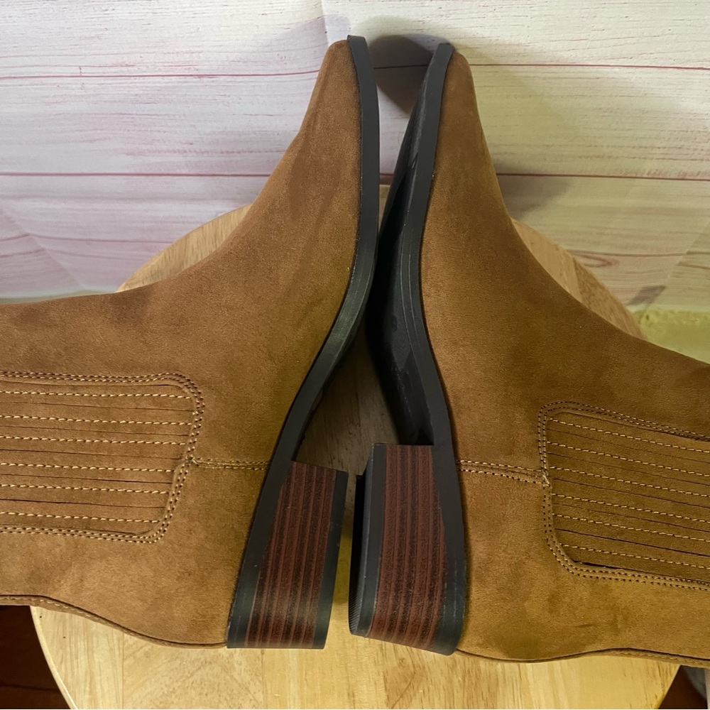 a.n.a. (A New Approach) NWT Brown Cognac Ankle Boots Size 8 - Picture 7 of 9